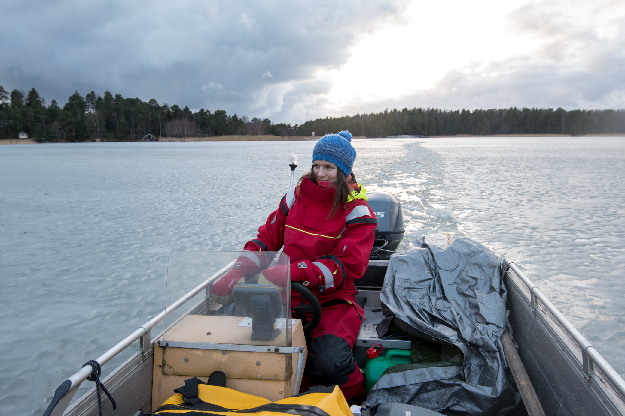 Aurinko katosi jo pilvien taakse.