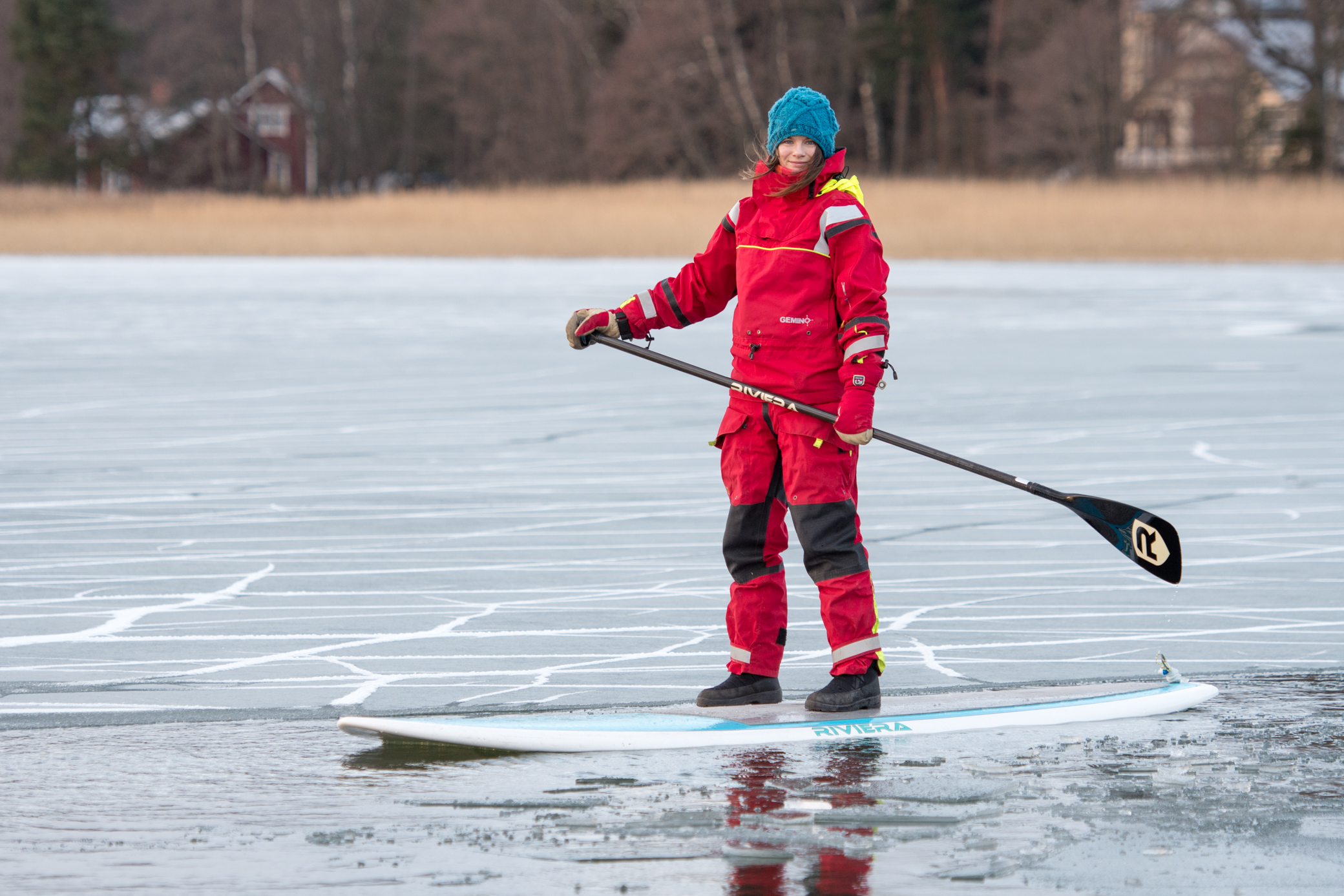 Taustalla Rulludden. Rulludden on muuten sunnuntaina 5.12. auki ja siellä on kahvio sekä joulumyyjäiset!